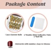 image:imageBABALAL Extra Long Stiletto Press On Nails 10Pcs Custom Fake Nails Pink Green Cat Eye with Rhinestone amp 3D Heart Charm Glossy Luxury Glam Glue On Nails for Women and Girls MBNCU113