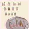 image:imageBABALAL Press On Nails Long Stiletto Fake Nails Pink French Tip with Polka Dot Black Lace Y2k Goth Glossy Coquette Aesthetic Glue On Nails 24PcsBNN02angel