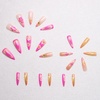 image:imageBABALAL Press On Nails Long Stiletto Fake Nails Pink French Tip with Polka Dot Black Lace Y2k Goth Glossy Coquette Aesthetic Glue On Nails 24PcsBNN06