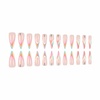 image:imageBABALAL Press On Nails Long Stiletto Fake Nails Pink French Tip with Polka Dot Black Lace Y2k Goth Glossy Coquette Aesthetic Glue On Nails 24PcsBNN09