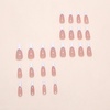 image:imageBABALAL Press On Nails Long Stiletto Fake Nails Pink French Tip with Polka Dot Black Lace Y2k Goth Glossy Coquette Aesthetic Glue On Nails 24PcsBNN15