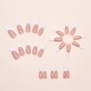 image:imageBABALAL Press On Nails Long Stiletto Fake Nails Pink French Tip with Polka Dot Black Lace Y2k Goth Glossy Coquette Aesthetic Glue On Nails 24PcsBNN15