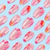 image:imageBABALAL Press On Nails Medium Almond Fake Nails Blue Pink with 3D Shell Starfish amp Rhinestone Design Glossy Mermaid Ocean Summer Glue On Nails for Women and Girls 24PcsFNs100flower