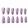 image:imageBABALAL Press On Nails Medium Almond Fake Nails Blue Pink with 3D Shell Starfish amp Rhinestone Design Glossy Mermaid Ocean Summer Glue On Nails for Women and Girls 24PcsFNs107