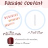 image:imageBABALAL Press On Nails Medium Almond Fake Nails Blue Pink with 3D Shell Starfish amp Rhinestone Design Glossy Mermaid Ocean Summer Glue On Nails for Women and Girls 24PcsFNs100oy