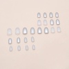 image:imageBABALAL Press On Nails Short Square Fake Nails Brown with Star amp Blue Polka Dot Design Glossy Retro Western Cowgirl Glue On Nails for Women and Girls 24PcsBNG12