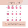 image:imageBABALAL Press On Nails Short Square Fake Nails Brown with Star amp Blue Polka Dot Design Glossy Retro Western Cowgirl Glue On Nails for Women and Girls 24PcsBNG13