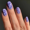 image:imageBABALAL Press On Nails Short Square Fake Nails Brown with Star amp Blue Polka Dot Design Glossy Retro Western Cowgirl Glue On Nails for Women and Girls 24PcsBNG22
