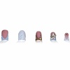 image:imageBABALAL Press On Nails Duck Bill Fake Nails Blue Black with Polka Dot Zebra Stripe amp Rhinestone Accents Y2K Punk Edgy Glue On Nails for Women and Girls 24PcsDU014