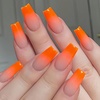 image:imageBABALAL Press On Nails Extra Long Square Fake Nails Blue Black with Polka Dot amp Stripe Design Y2K Retro Glossy Glue On Nails for Women and Girls 24PcsFNP0308