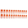 image:imageBABALAL Press On Nails Extra Long Square Fake Nails Blue Black with Polka Dot amp Stripe Design Y2K Retro Glossy Glue On Nails for Women and Girls 24PcsFNP0308