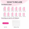 image:imageBABALAL Press On Nails Extra Long Square Fake Nails Orange Black Swirl with Rhinestone Butterfly Charm Glossy Y2k Reusable Glue On Nails for Women and Girls 24PcsANF14