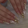 image:imageBABALAL Press On Nails Extra Long Square Fake Nails Orange Black Swirl with Rhinestone Butterfly Charm Glossy Y2k Reusable Glue On Nails for Women and Girls 24PcsANF02luxury