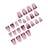 image:imageBABALAL Press On Nails Extra Long Square Fake Nails Orange Black Swirl with Rhinestone Butterfly Charm Glossy Y2k Reusable Glue On Nails for Women and Girls 24PcsANF04bpstar