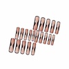 image:imageBABALAL Press On Nails Extra Long Square Fake Nails Orange Black Swirl with Rhinestone Butterfly Charm Glossy Y2k Reusable Glue On Nails for Women and Girls 24PcsANF02blackcurve