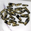image:imageBABALAL Press On Nails Extra Long Square Fake Nails White French Tip with Black Star amp Silver Rhinestone Chain Design Glossy Y2K Glue On Nails Reusable 24PcsBNB21001