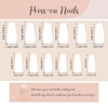 image:imageBABALAL Press On Nails Extra Long Square Fake Nails White French Tip with Black Star amp Silver Rhinestone Chain Design Glossy Y2K Glue On Nails Reusable 24PcsBNB212