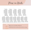 image:imageBABALAL Press On Nails Extra Long Square Fake Nails White French Tip with Black Star amp Silver Rhinestone Chain Design Glossy Y2K Glue On Nails Reusable 24PcsBNB20802