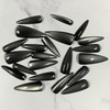 image:imageBABALAL Press On Nails Extra Long Stiletto Fake Nails Black Marble with Gothic Lace amp Y2k Charm Glossy Dark Edgy Glue On Nails for Women and Girls 24PcsANG20404