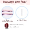 image:imageBABALAL Press On Nails Extra Long Stiletto Fake Nails Black Marble with Gothic Lace amp Y2k Charm Glossy Dark Edgy Glue On Nails for Women and Girls 24PcsANG20302