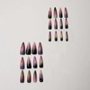 image:imageBABALAL Press On Nails Extra Long Stiletto Fake Nails Black Marble with Gothic Lace amp Y2k Charm Glossy Dark Edgy Glue On Nails for Women and Girls 24PcsANG20401
