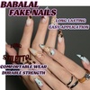 image:imageBABALAL Press On Nails Extra Long Stiletto Fake Nails Green Leopard Print amp Brown Ombre Tortoise Design Glossy Y2k Glue On Nails for Women and Girls 24PcsFNT02brown