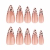 image:imageBABALAL Press On Nails Extra Long Stiletto Fake Nails Green Leopard Print amp Brown Ombre Tortoise Design Glossy Y2k Glue On Nails for Women and Girls 24PcsFNT0301