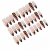 image:imageBABALAL Press On Nails Extra Long Stiletto Fake Nails Green Leopard Print amp Brown Ombre Tortoise Design Glossy Y2k Glue On Nails for Women and Girls 24PcsFNT02tortoise