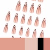 image:imageBABALAL Press On Nails Extra Long Stiletto Fake Nails Green Leopard Print amp Brown Ombre Tortoise Design Glossy Y2k Glue On Nails for Women and Girls 24PcsFNT0301