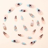 image:imageBABALAL Press On Nails Extra Long Stiletto Fake Nails Green Leopard Print amp Brown Ombre Tortoise Design Glossy Y2k Glue On Nails for Women and Girls 24PcsFNT02brown