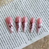 image:imageBABALAL Press On Nails Extra Long Stiletto Fake Nails Green Leopard Print amp Brown Ombre Tortoise Design Glossy Y2k Glue On Nails for Women and Girls 24PcsFNT02white