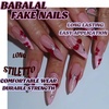 image:imageBABALAL Press On Nails Extra Long Stiletto Fake Nails Green Leopard Print amp Brown Ombre Tortoise Design Glossy Y2k Glue On Nails for Women and Girls 24PcsFNT02cherry