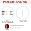 image:imageBABALAL Press On Nails Extra Long Stiletto Fake Nails Green Leopard Print amp Brown Ombre Tortoise Design Glossy Y2k Glue On Nails for Women and Girls 24PcsFNT02flower