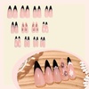image:imageBABALAL Press On Nails Extra Long Stiletto Fake Nails Hot Pink Blue Cheetah Print with Star Design Glossy Y2K Kawaii Funky Glue On Nails 24Pcs Bright Summer NailsANS218winter