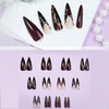 image:imageBABALAL Press On Nails Extra Long Stiletto Fake Nails Hot Pink Blue Cheetah Print with Star Design Glossy Y2K Kawaii Funky Glue On Nails 24Pcs Bright Summer NailsANS219