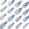 image:imageBABALAL Press On Nails Extra Long Stiletto Fake Nails Hot Pink Blue Cheetah Print with Star Design Glossy Y2K Kawaii Funky Glue On Nails 24Pcs Bright Summer NailsANS209