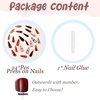 image:imageBABALAL Press On Nails Extra Long Stiletto Fake Nails Hot Pink Blue Cheetah Print with Star Design Glossy Y2K Kawaii Funky Glue On Nails 24Pcs Bright Summer NailsANS214goth