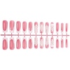 image:imageBABALAL Press On Nails Long Square Fake Nails Pink Brown with 3D Star Rhinestone amp Polka Dot Stripe Design Y2K Retro Cute Glue On Nails for Women and Girls 24PcsFNEB00601