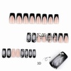 image:imageBABALAL Press On Nails Long Square Fake Nails Pink Brown with 3D Star Rhinestone amp Polka Dot Stripe Design Y2K Retro Cute Glue On Nails for Women and Girls 24PcsFNEB005