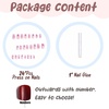 image:imageBABALAL Press On Nails Long Square Fake Nails Pink Brown with 3D Star Rhinestone amp Polka Dot Stripe Design Y2K Retro Cute Glue On Nails for Women and Girls 24PcsFNEB024