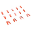 image:imageBABALAL Press On Nails Long Square Fake Nails Pink Brown with 3D Star Rhinestone amp Polka Dot Stripe Design Y2K Retro Cute Glue On Nails for Women and Girls 24PcsFNEB019