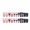 image:imageBABALAL Press On Nails Long Square Fake Nails Pink Brown with 3D Star Rhinestone amp Polka Dot Stripe Design Y2K Retro Cute Glue On Nails for Women and Girls 24PcsFNEB004