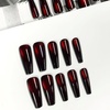 image:imageBABALAL Press On Nails Long Square Fake Nails Pink Brown with 3D Star Rhinestone amp Polka Dot Stripe Design Y2K Retro Cute Glue On Nails for Women and Girls 24PcsFNEB00603