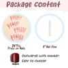 image:imageBABALAL Press On Nails Long Square Fake Nails Pink Brown with 3D Star Rhinestone amp Polka Dot Stripe Design Y2K Retro Cute Glue On Nails for Women and Girls 24PcsFNEB021