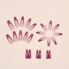 image:imageBABALAL Press On Nails Long Square Fake Nails Rainbow amp Gold Bead Accents Glossy Boho Tropical Summer Glue On Nails for Women and Girls 24PcsbbfnH008