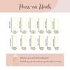 image:imageBABALAL Press On Nails Long Square Fake Nails Rainbow amp Gold Bead Accents Glossy Boho Tropical Summer Glue On Nails for Women and Girls 24PcsbbfnH00401