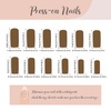 image:imageBABALAL Press On Nails Long Square Fake Nails Rainbow amp Gold Bead Accents Glossy Boho Tropical Summer Glue On Nails for Women and Girls 24PcsbbfnH001
