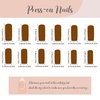 image:imageBABALAL Press On Nails Long Square Fake Nails Rainbow amp Gold Bead Accents Glossy Boho Tropical Summer Glue On Nails for Women and Girls 24PcsbbfnH005