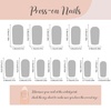 image:imageBABALAL Press On Nails Long Square Fake Nails Rainbow amp Gold Bead Accents Glossy Boho Tropical Summer Glue On Nails for Women and Girls 24PcsbbfnH013