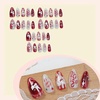 image:imageBABALAL Press On Nails Medium Almond Fake Nails Blue Yellow Brown with Star Polka Dot amp Stripe Swirl Design Y2K Retro Kawaii Glue On Nails for Women and Girls 24PcsFNf402rabbit
